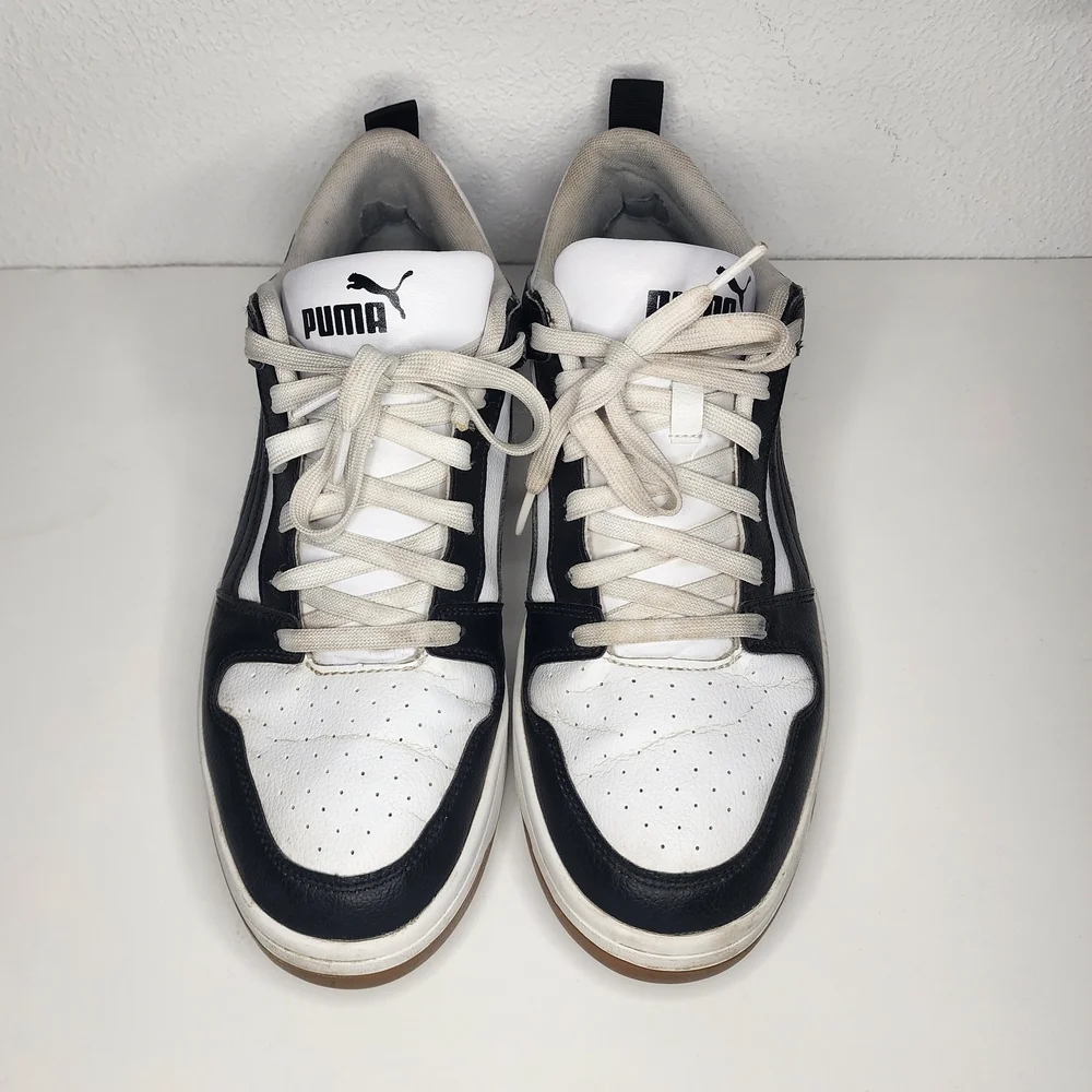 PUMA Rebound LayUp SL Low White Black Mens Sz 11.5 Athletic Shoes Sneakers - Picture 2 of 12